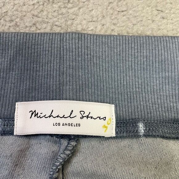 Michael Stars Womens Elastic Waist Cory Canyon Velour Pants Ash Blue Small NWOT - Picture 3 of 7